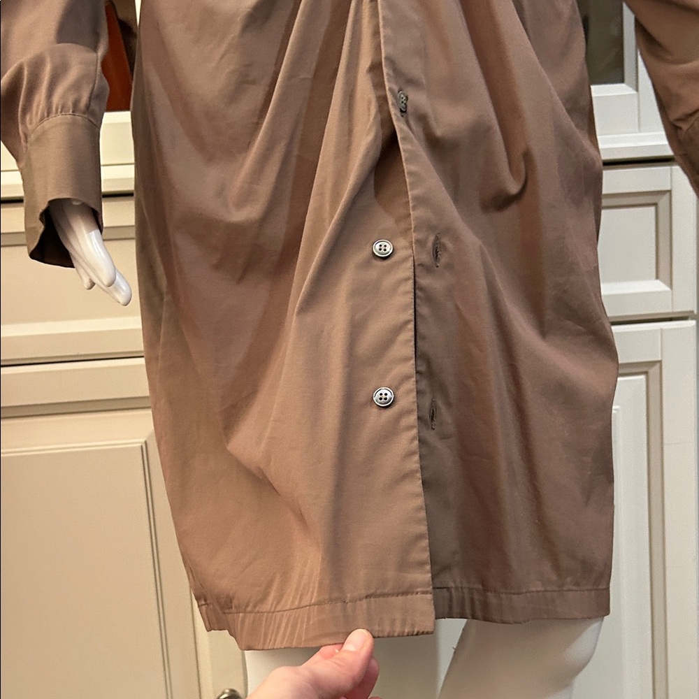 Michael Kors Taupe Long Sleeve Dress - Picture 10 of 16